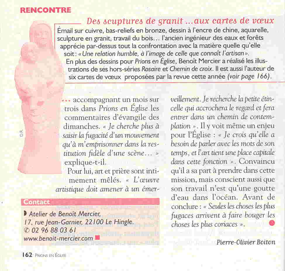article Prions en église 2006 p3